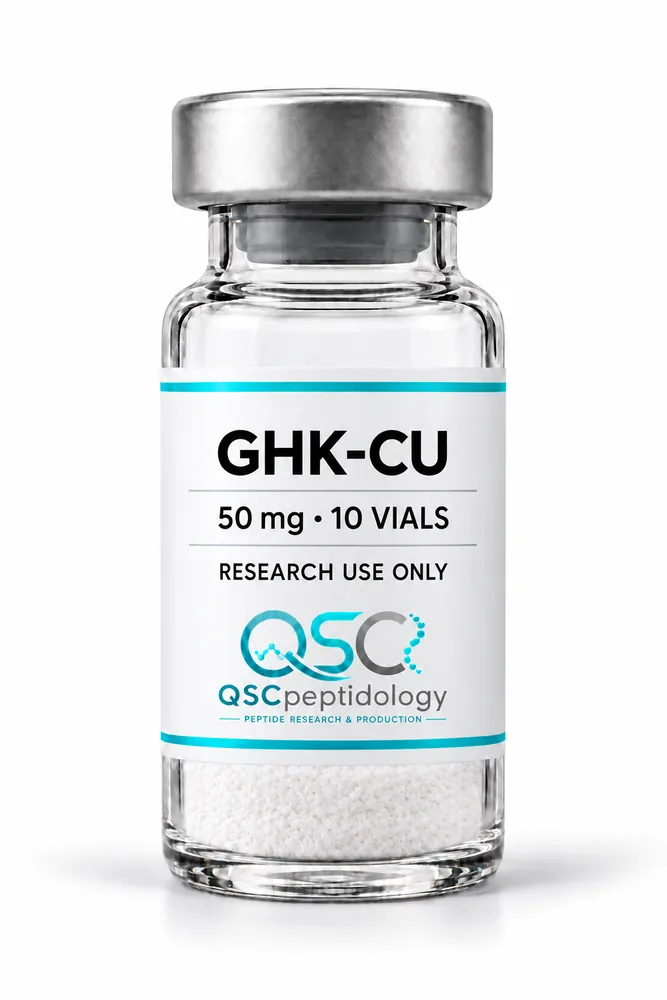 GHK-Cu 50mg (10-hætteglas pakning) QSC Peptidology