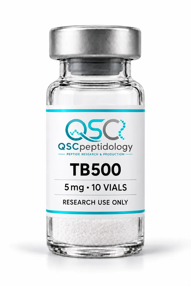 TB-500 5mg (10-hætteglas pakning) QSC Peptidology